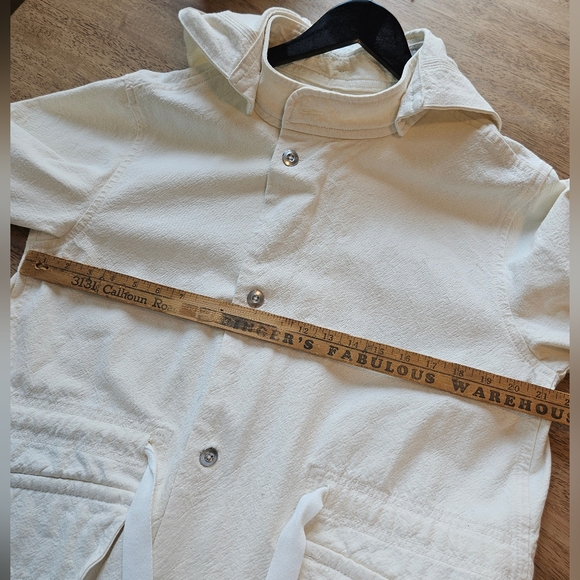 Everlane The Canvas Organic Cotton Parka Jacket Bone White Size Medium - Picture 8 of 10